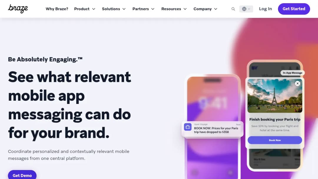 Braze Mobile App Messaging screenshot