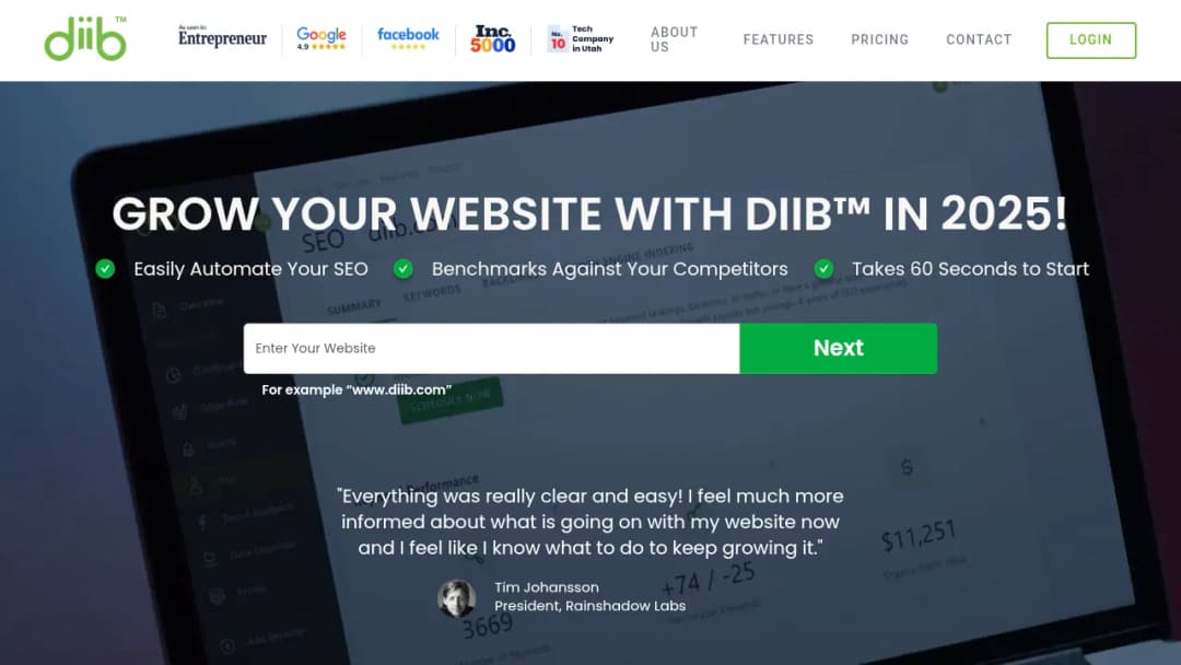 Diib screenshot
