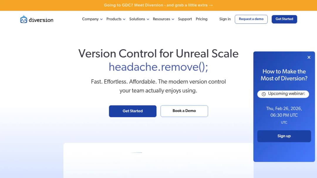 Diversion - Scalable Version Control screenshot