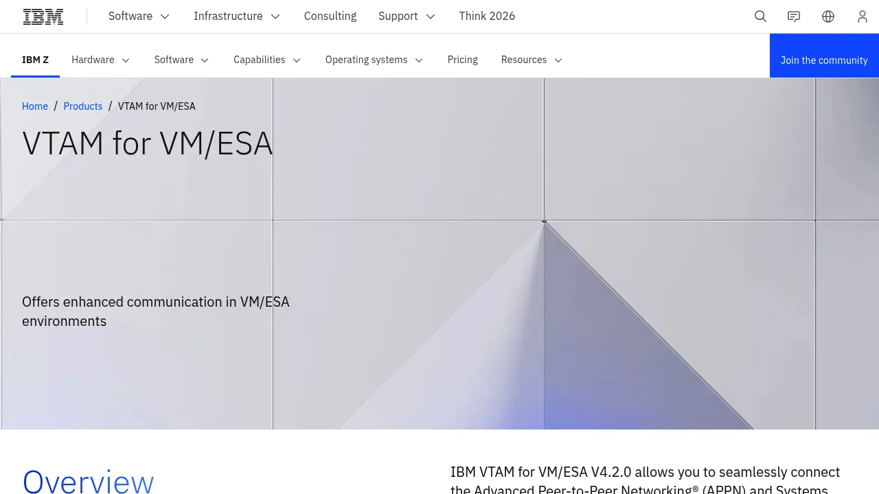 IBM Vtam for Vmesa screenshot