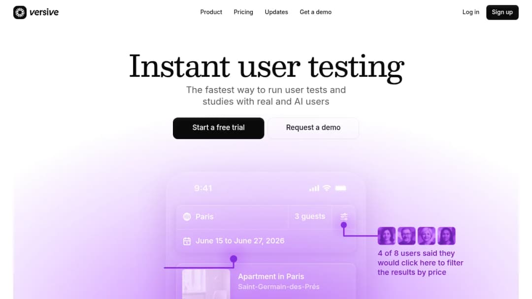 Versive screenshot