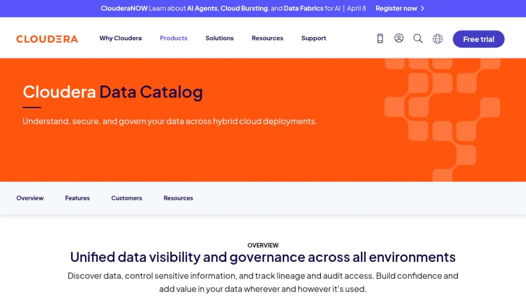 Cloudera Data Catalog screenshot