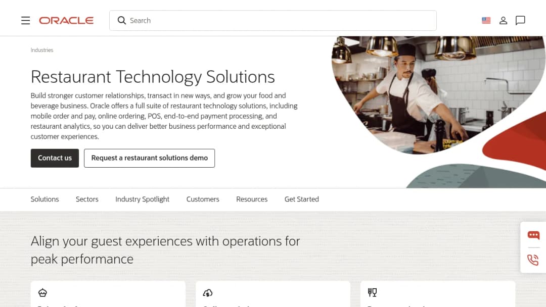 Oracle Food and Beverage screenshot