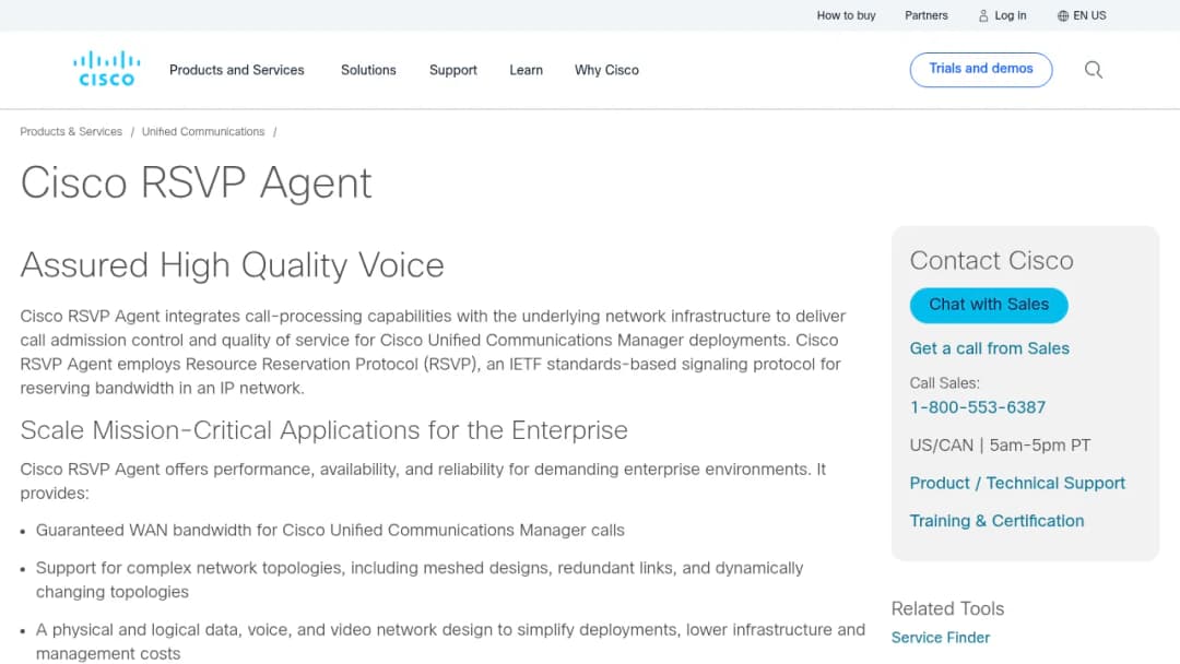 Cisco RSVP Agent screenshot