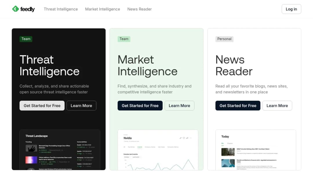 Feedly screenshot