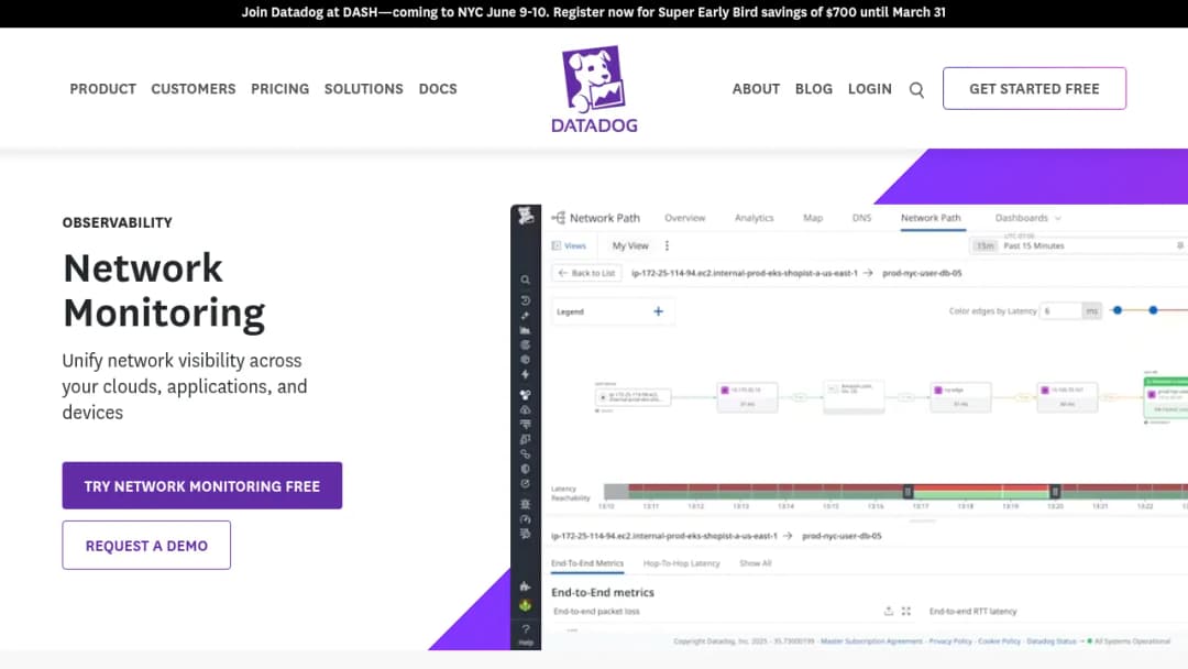 Datadog Network Monitoring screenshot