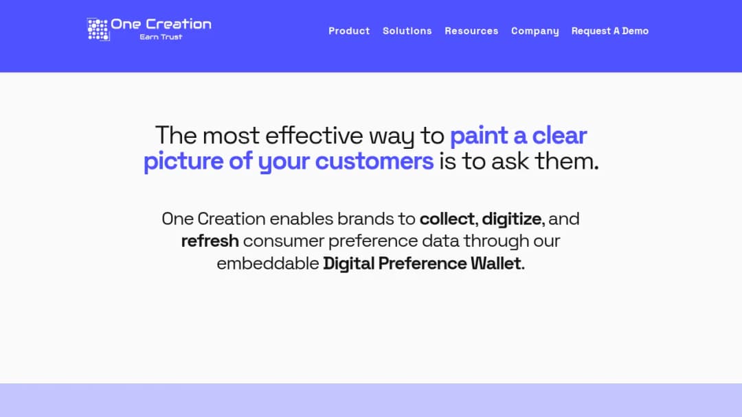 One Creation Corporation screenshot