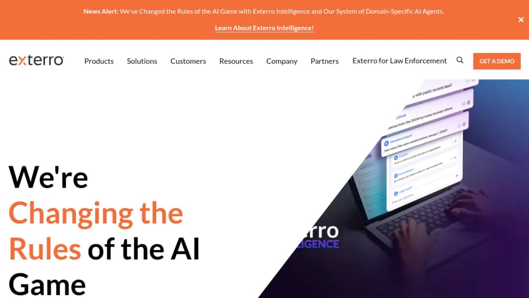 Exterro screenshot