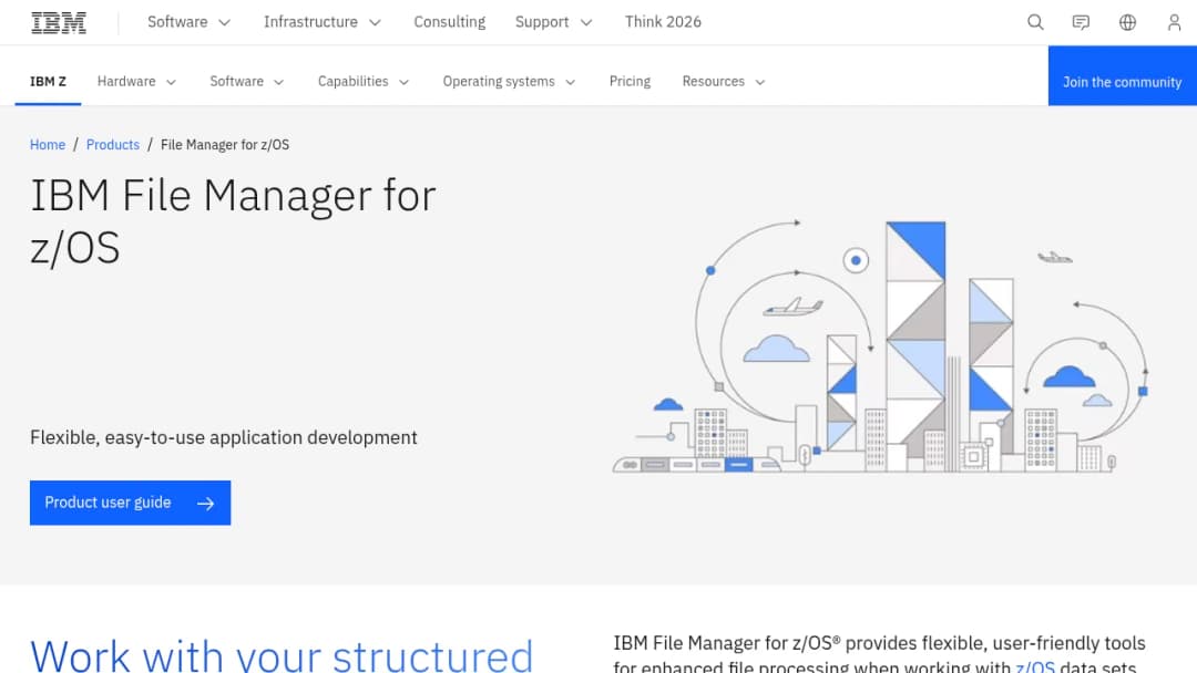 IBM File Manager for Zos screenshot