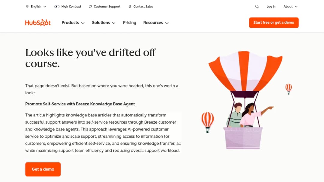 HubSpot AI Knowledge Base Agent screenshot
