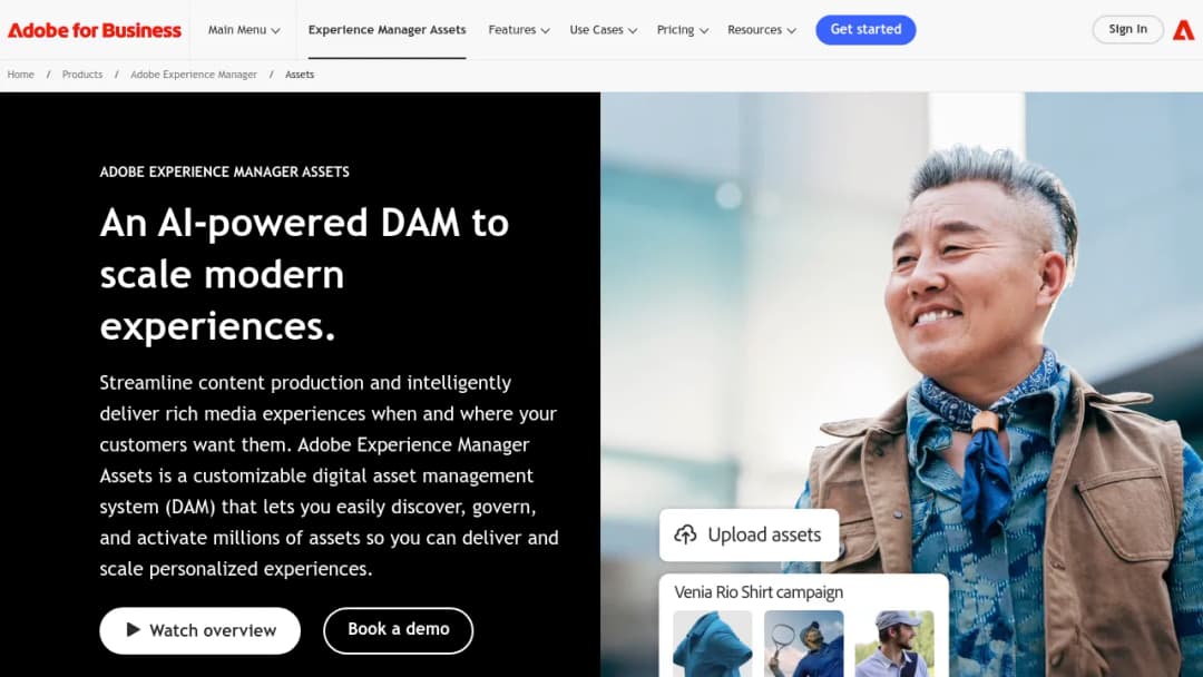 Adobe Experience Manager Assets screenshot