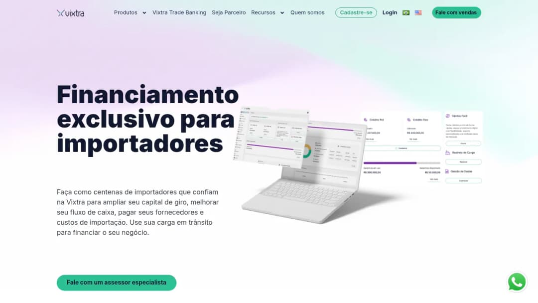 Vixtra - O Trade Banking do Importador screenshot