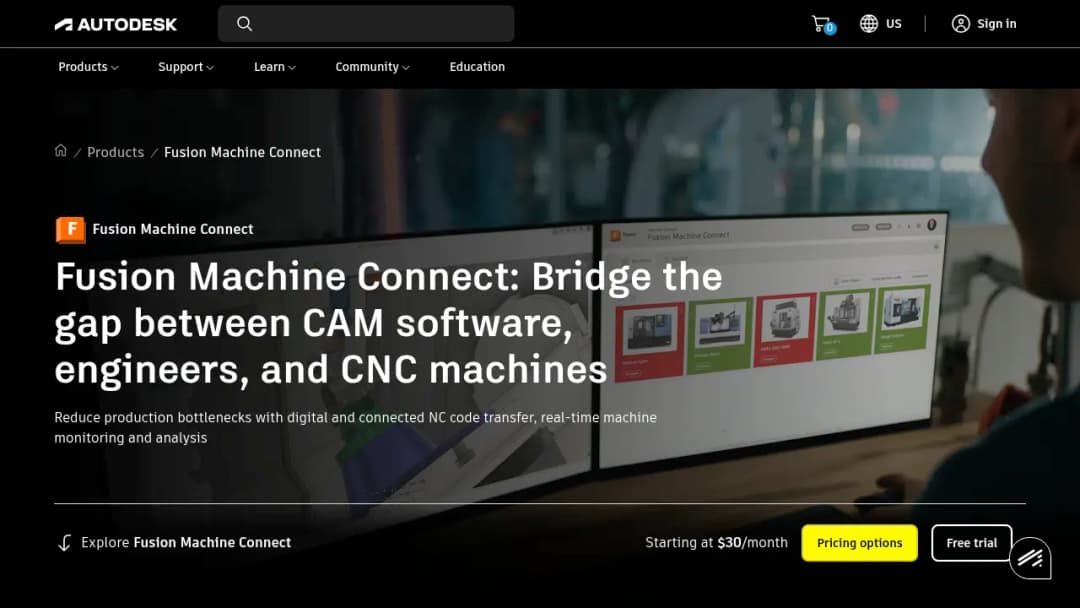 Autodesk Fusion Machine Connect screenshot