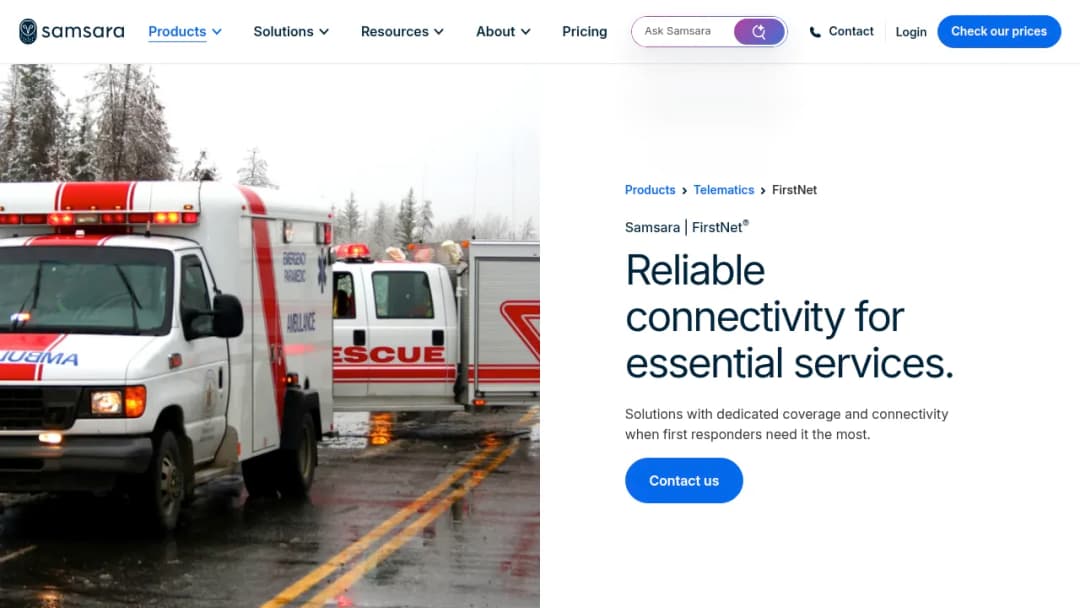 Samsara FirstNet screenshot