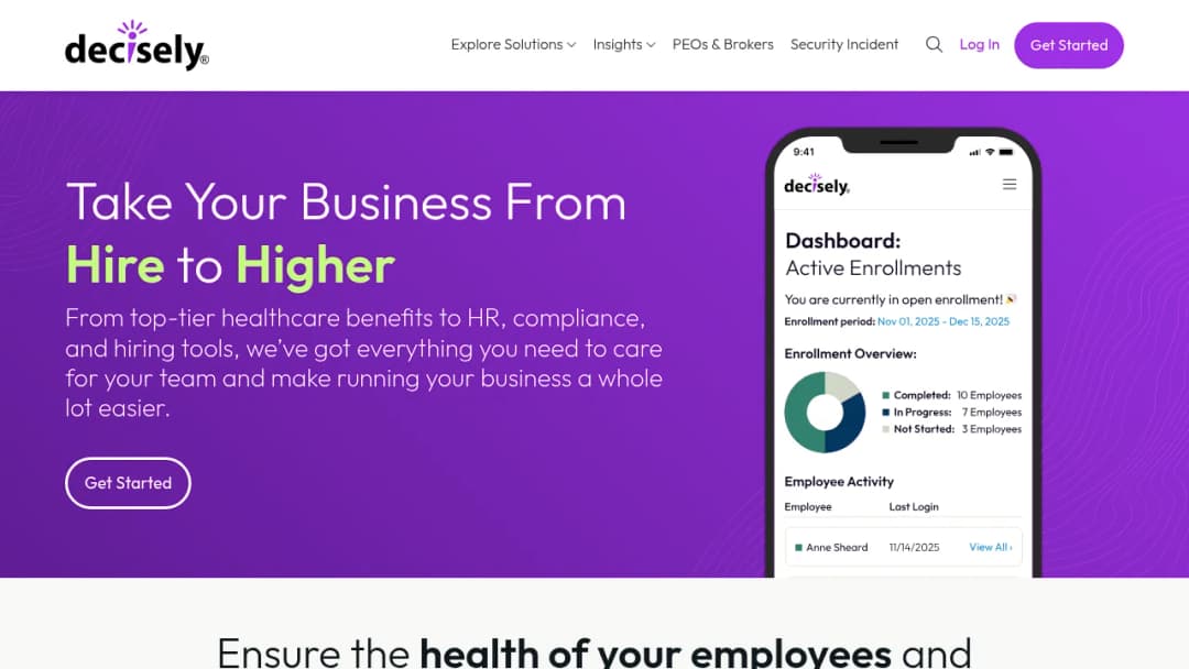 Decisely Insurance Services screenshot