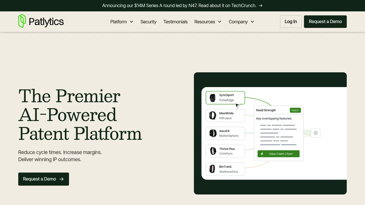 Patlytics screenshot