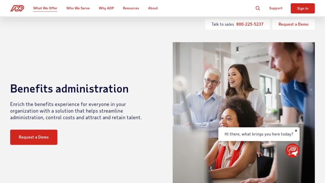 ADP Benefits Administration screenshot