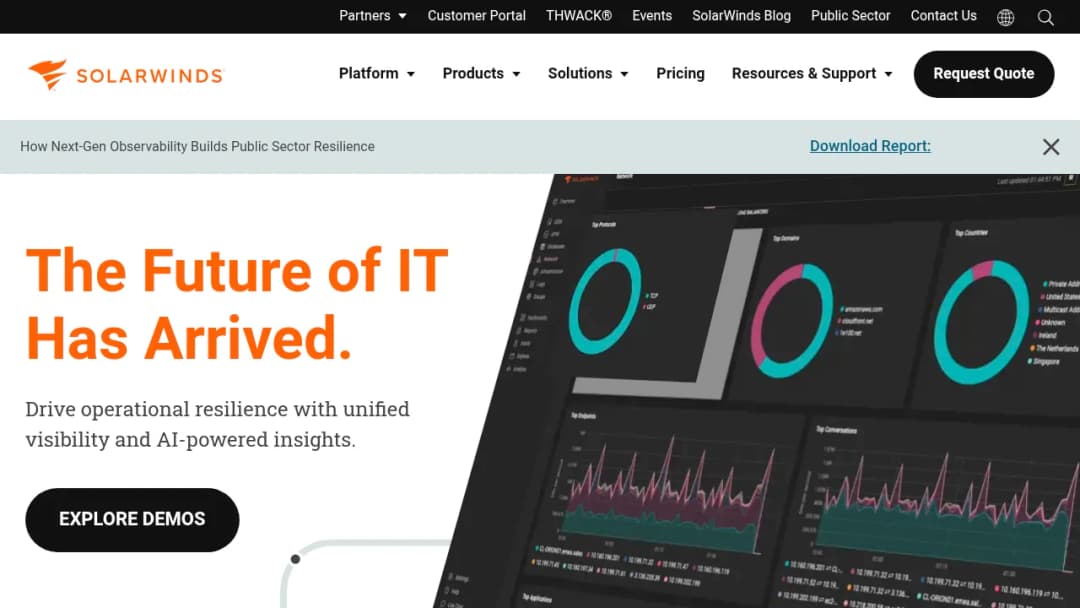 SolarWinds screenshot