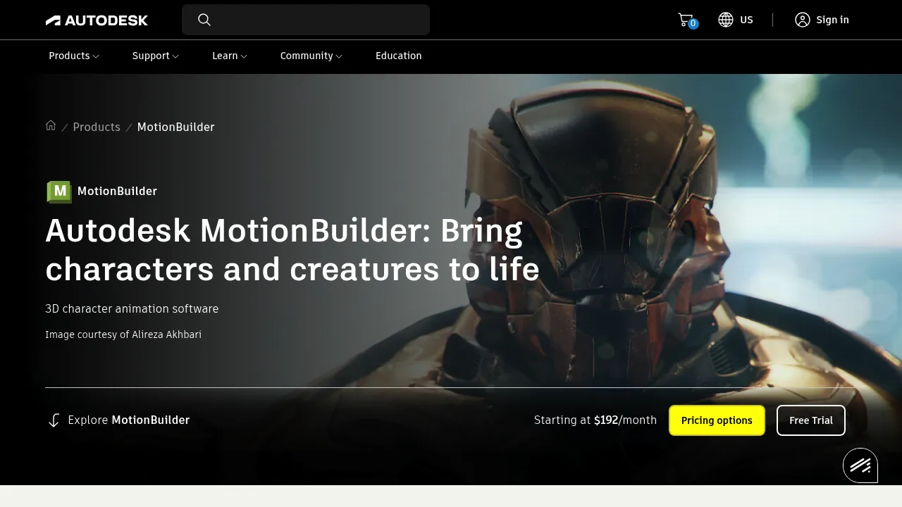 Autodesk MotionBuilder screenshot