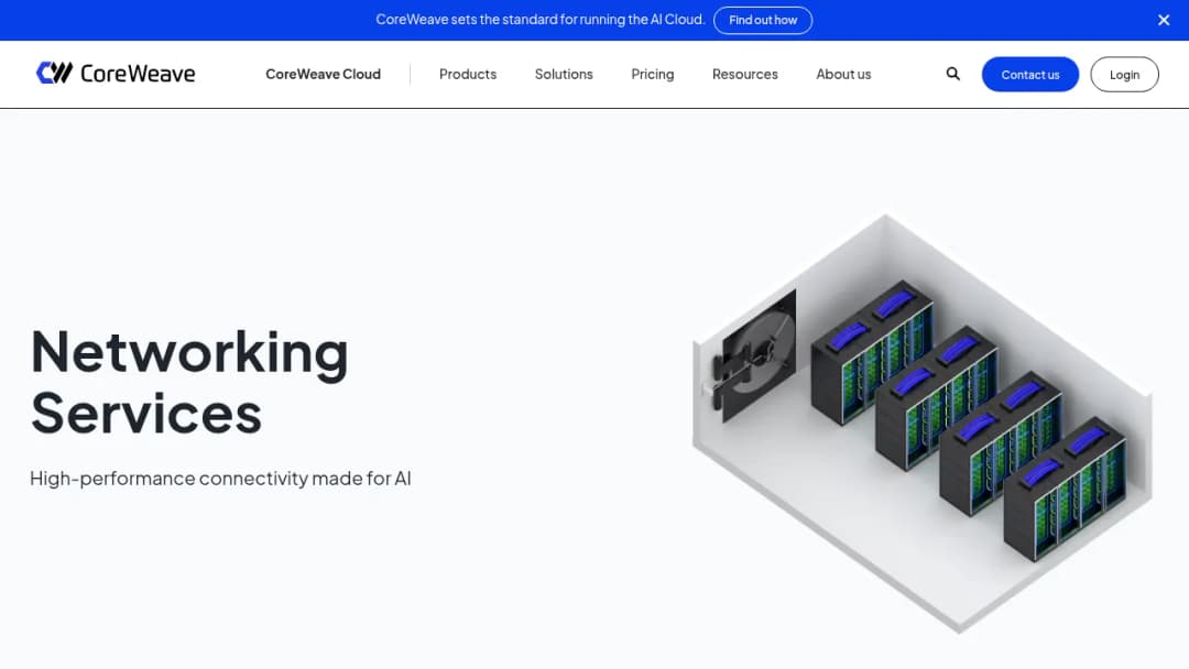 CoreWeave Networking screenshot
