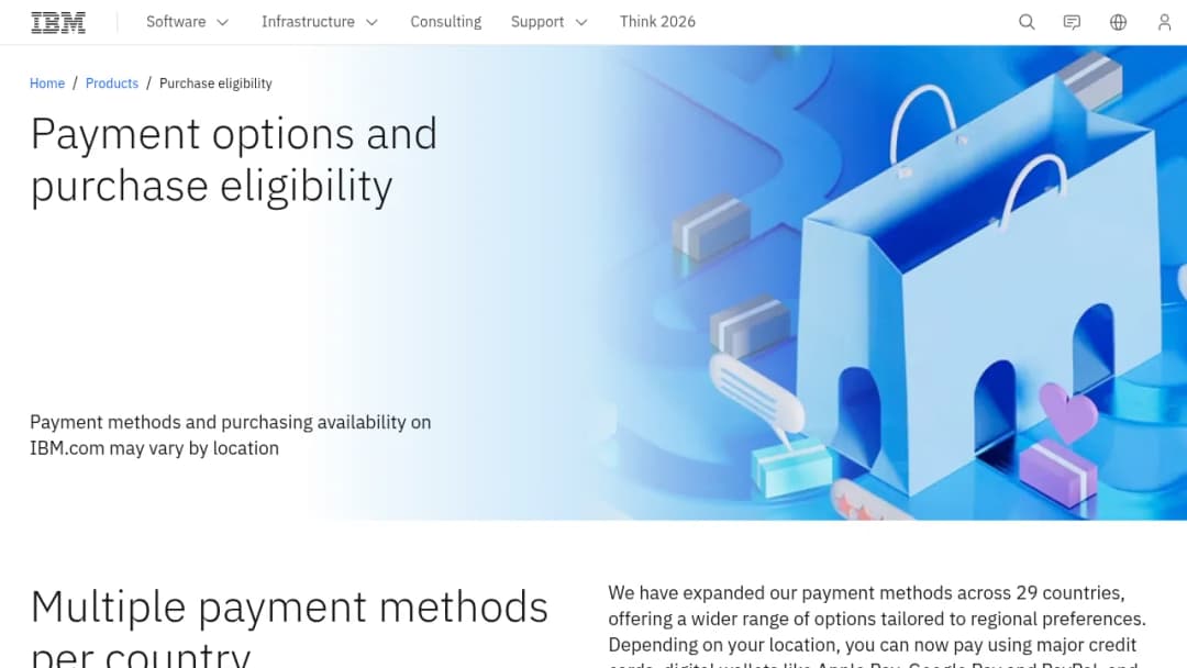 IBM Purchase Eligibility screenshot