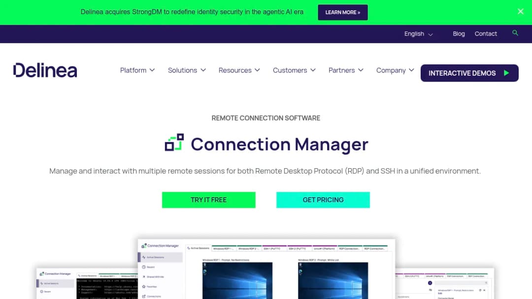 Delinea Connection Manager screenshot
