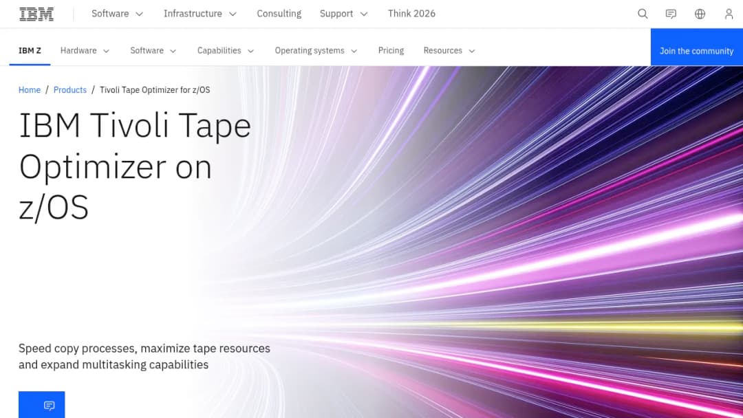 IBM Tivoli Tape Optimizer for Zos screenshot
