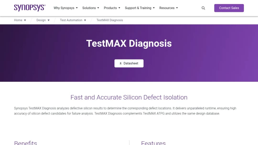 Synopsys TestMAX Diagnosis screenshot
