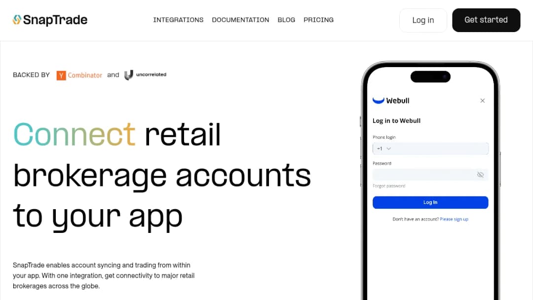 SnapTrade screenshot