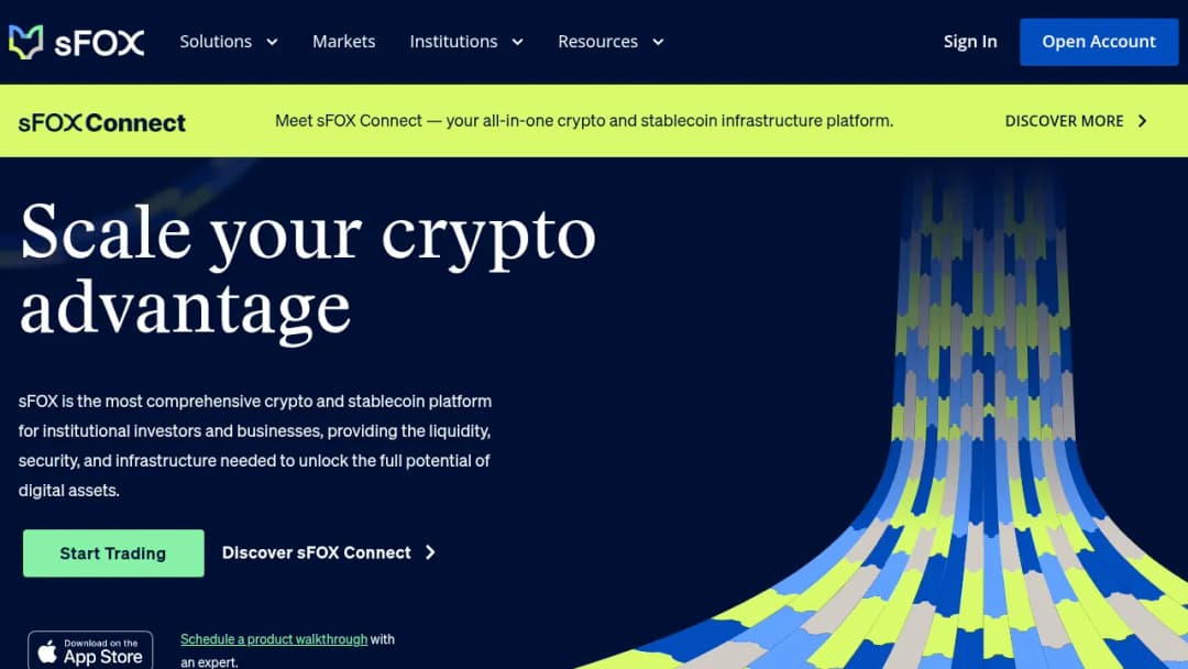 SFOX screenshot