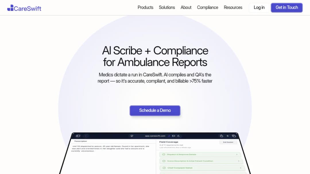 CareSwift screenshot