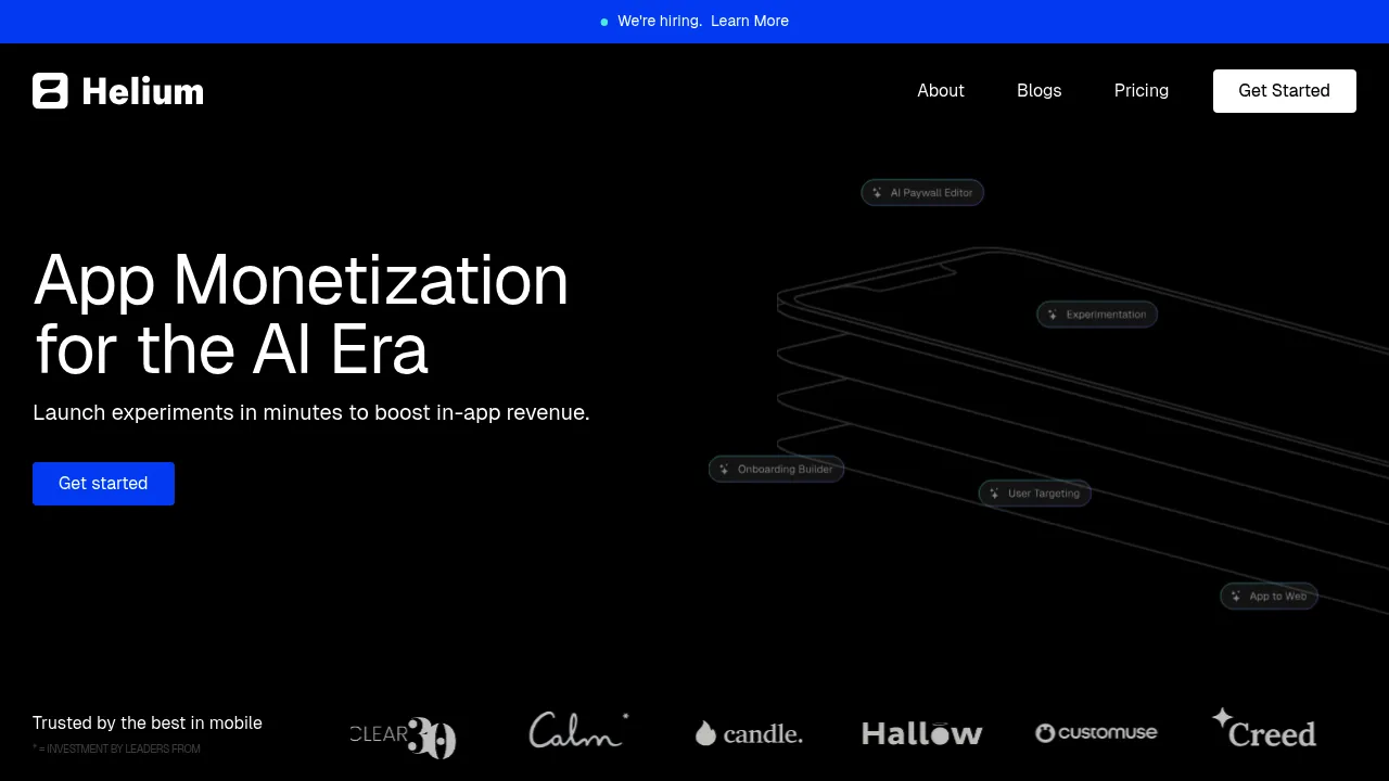 Helium screenshot
