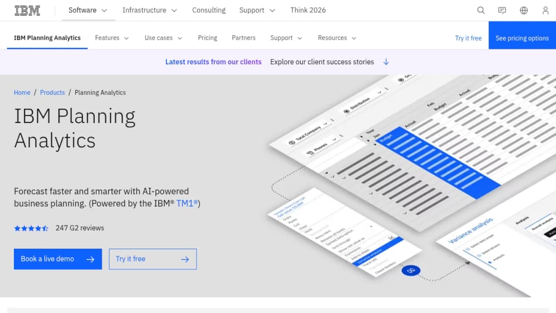 IBM Planning Analytics screenshot