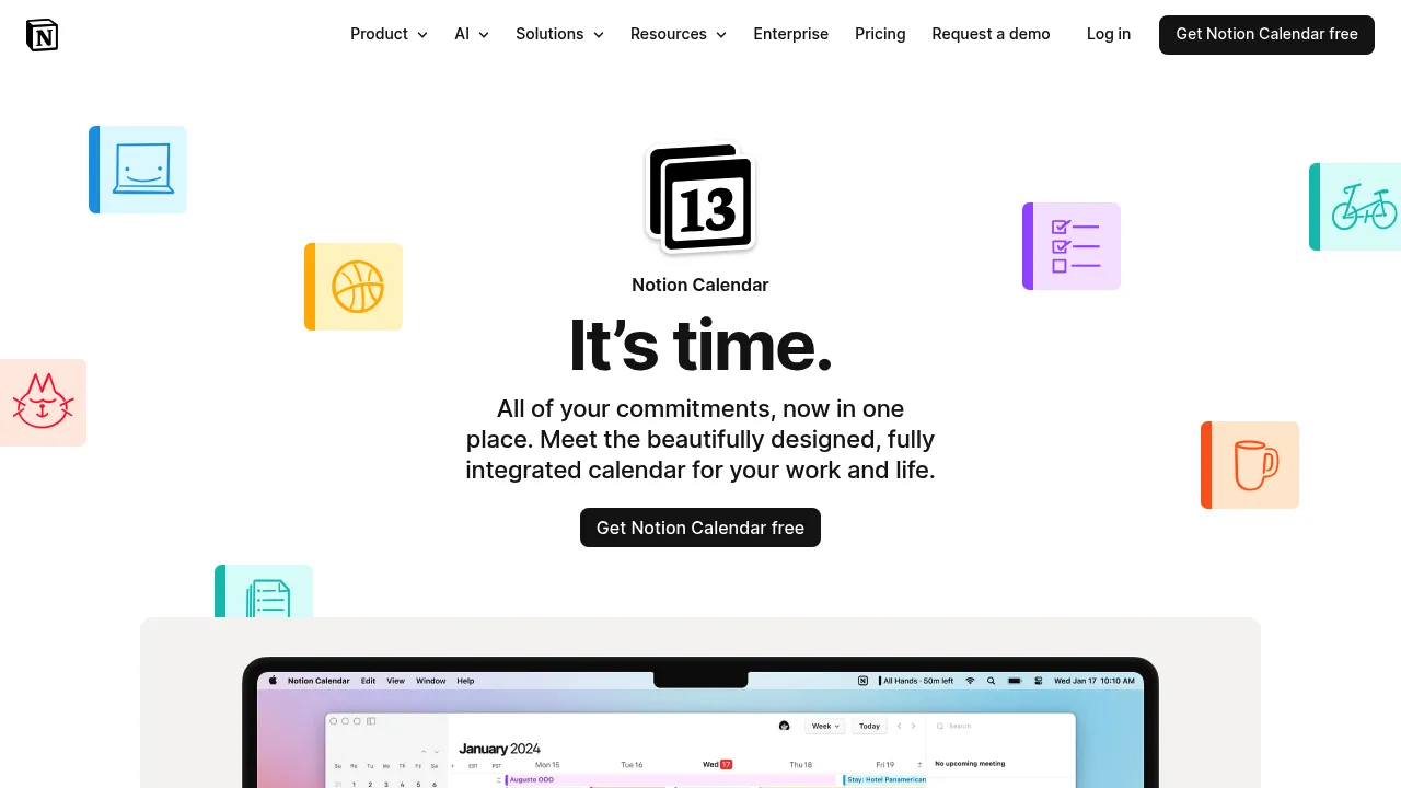 Notion Calendar screenshot