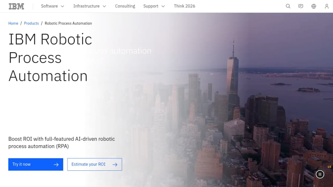 IBM Robotic Process Automation screenshot