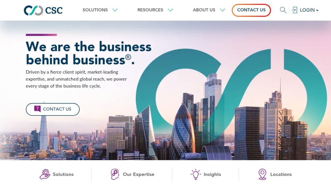 Corporation Service Company (CSC) screenshot
