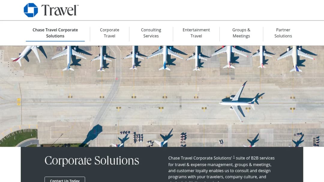 Chase Travel Partner Solutions screenshot