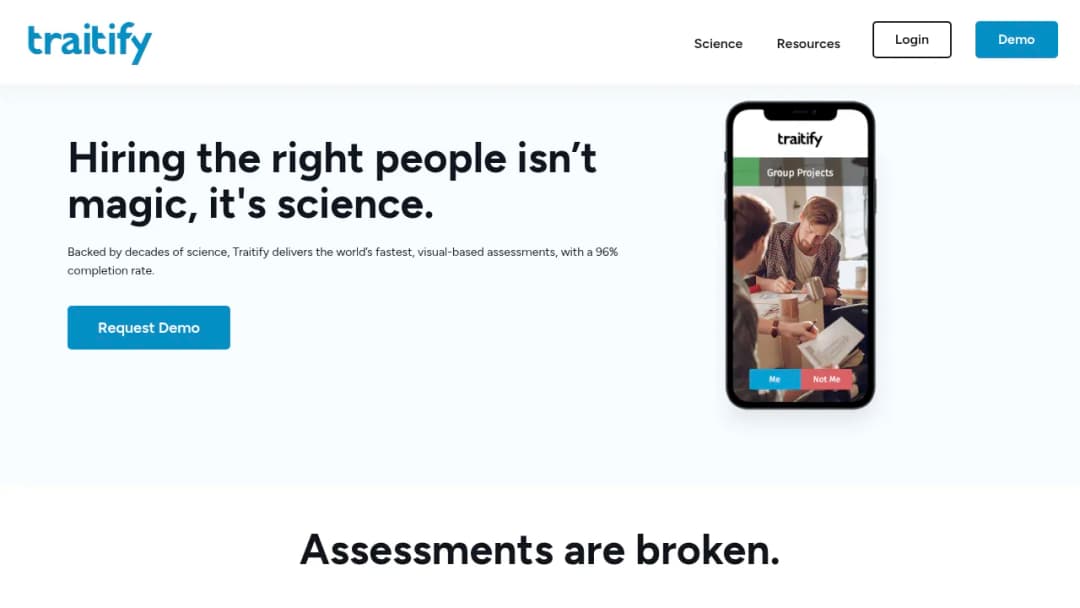 Traitify screenshot