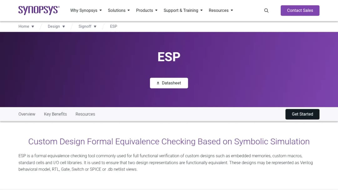 Synopsys ESP screenshot