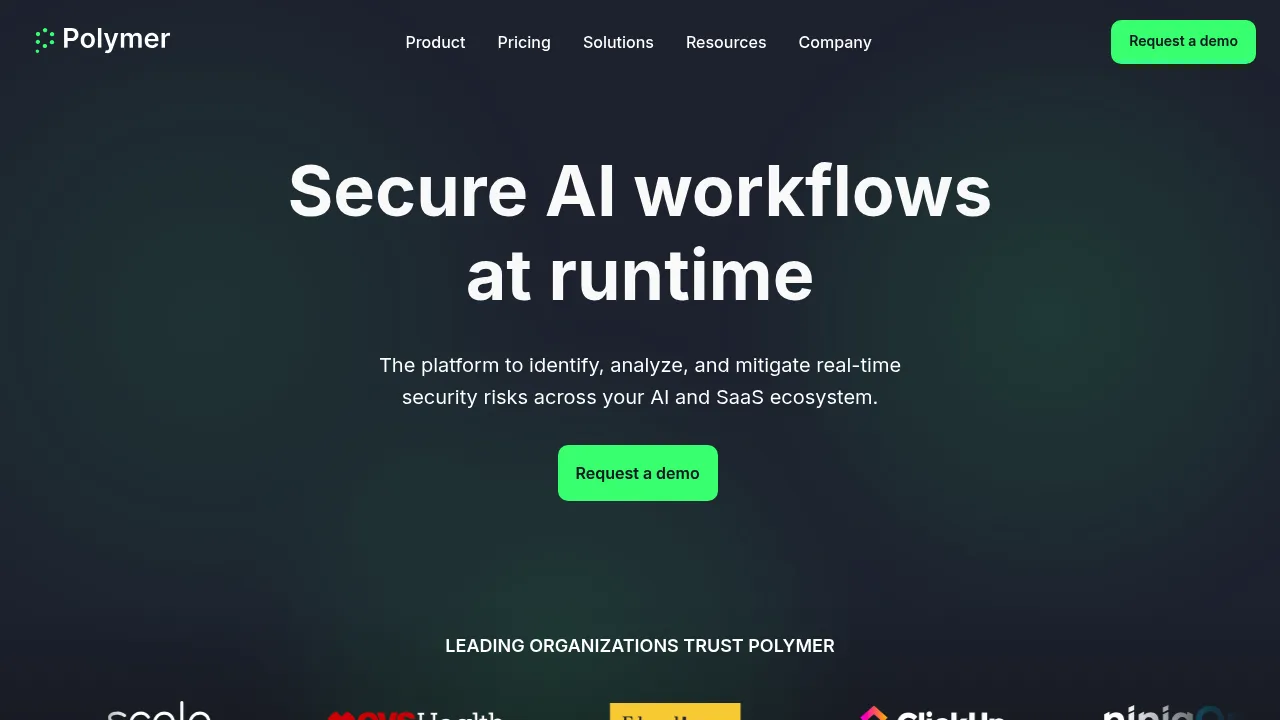 Polymer Runtime Data Security screenshot