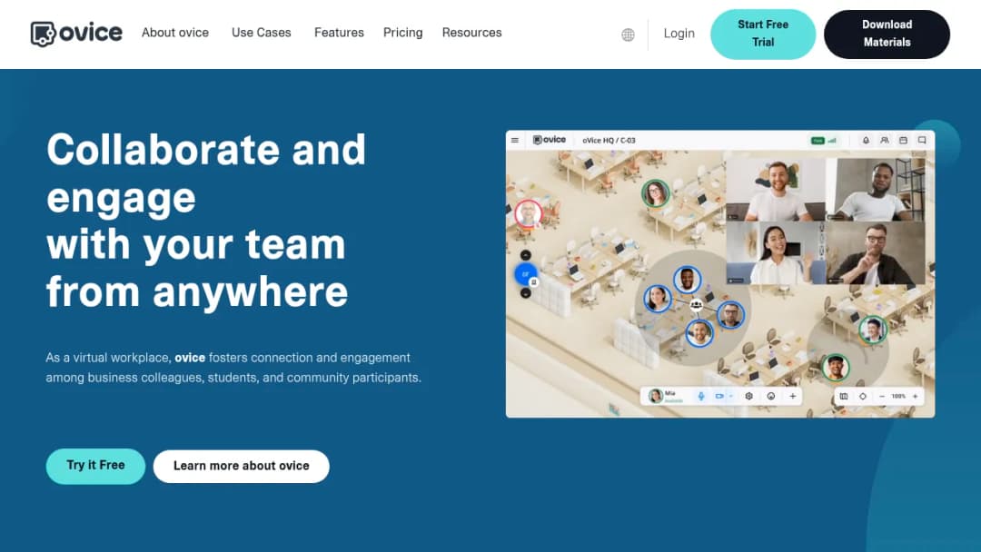 oVice, Inc. screenshot