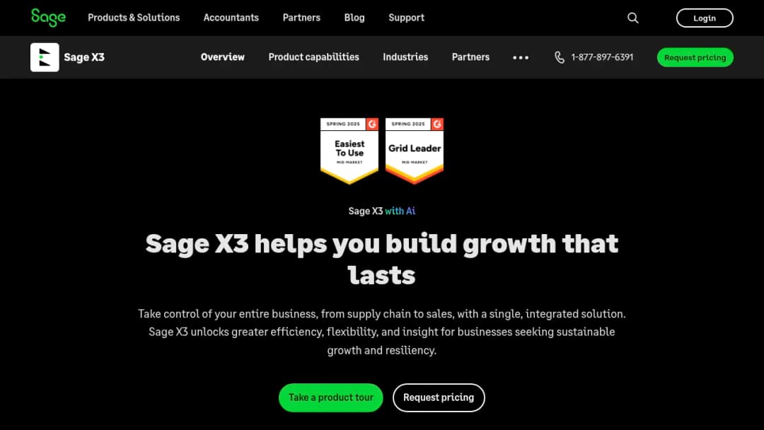 Sage X3 screenshot