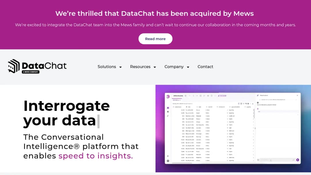 DataChat screenshot