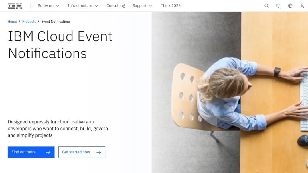 IBM Event Notifications screenshot