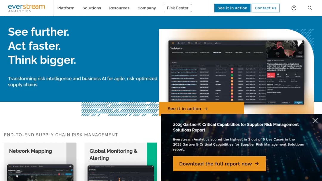 Everstream Analytics screenshot