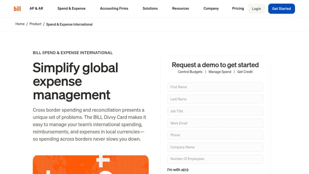 Bill.com International screenshot