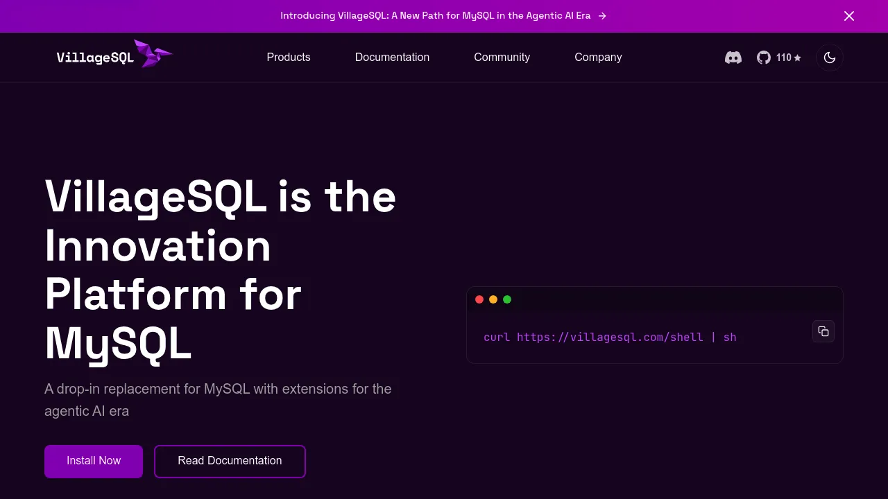 VillageSQL screenshot