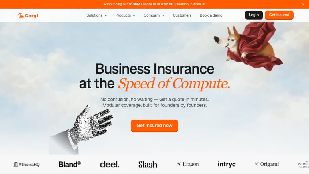 Corgi Insurance screenshot