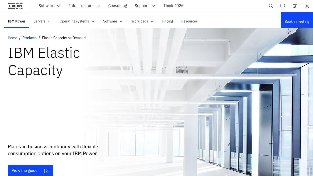IBM Elastic Capacity on Demand screenshot