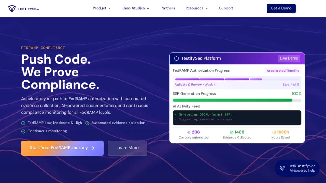 TestifySec screenshot